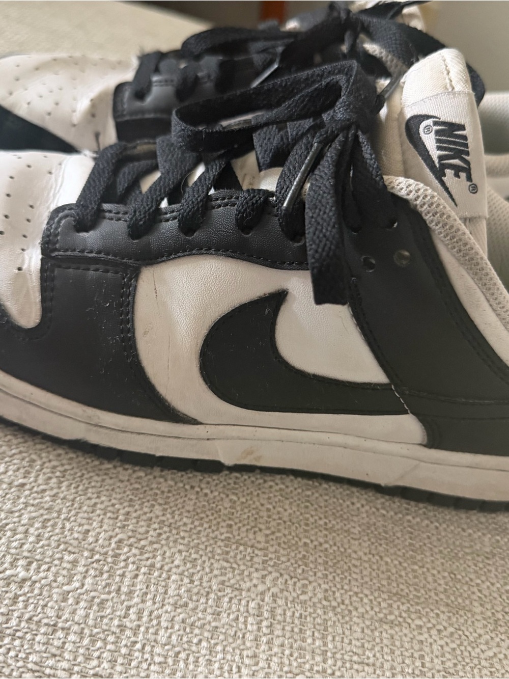 Nike Low Dunk Retro Panda Black and White W9 - Picture 3 of 8